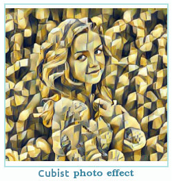 Prisma effetto foto cubista