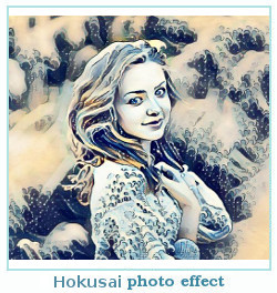 Prisma foto effetto hokusai